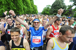 Ready to go: elite runners get set