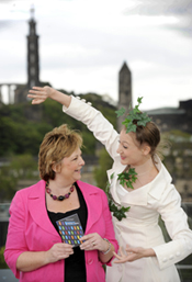 Scottish Dance Theatre dancer Solene Weinachter and culture minister Fiona Hyslop launch the Made In Scotland programme Scottish Dance Theatre dancer Solene Weinachter and culture minister Fiona Hyslop launch the Made In Scotland programme