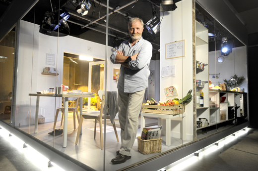 The BBC's 'Afterlife' presenter Dr George McGavin in the 'Big Rotter House' household of decay