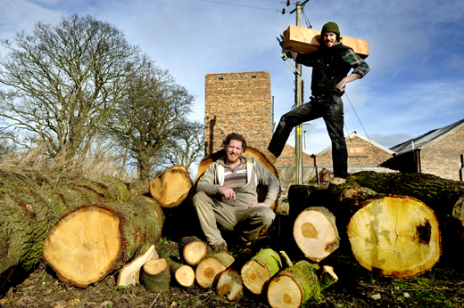 Julian Angus and Malcolm Mack from Angus & Mack furniture designers and timber merchants