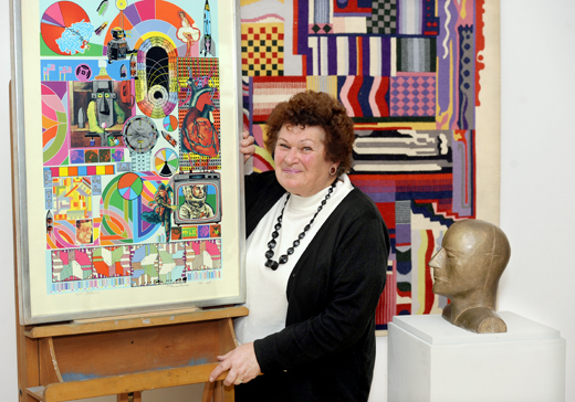 Yolanda Tartaglia, sister of Eduardo Paolozzi, launches the Paolozzi Prize with some of her brother's artworks Yolanda Tartaglia, sister of Eduardo Paolozzi, launches the Paolozzi Prize with some of her brother's artworks