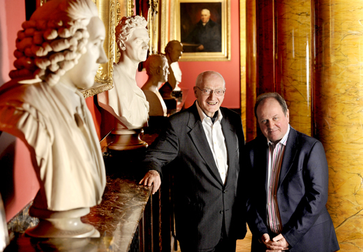 Richard Holloway and James Naughtie after Richard's book launch at the Royal College of Physicians in Edinburgh Richard Holloway and James Naughtie after Richard's book launch at the Royal College of Physicians in Edinburgh