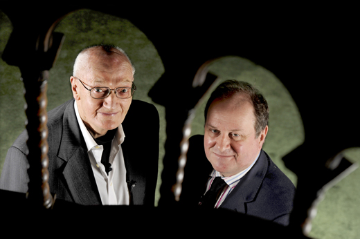 Richard Holloway and James Naughtie after Richard's book launch at the Royal College of Physicians in Edinburgh Richard Holloway and James Naughtie after Richard's book launch at the Royal College of Physicians in Edinburgh