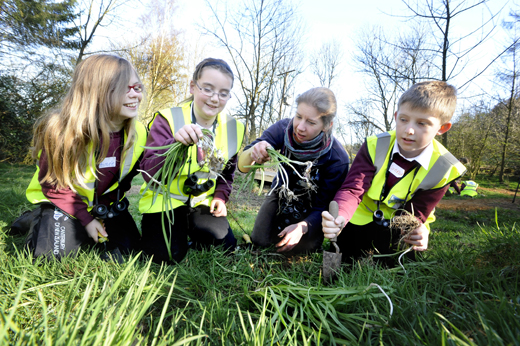 Youngsters at RSPB Scotland's Loch Leven reserve Youngsters at RSPB Scotland's Loch Leven reserve