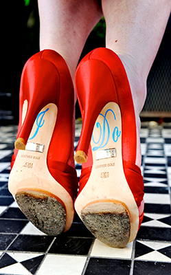 I Do: the bride's shoes