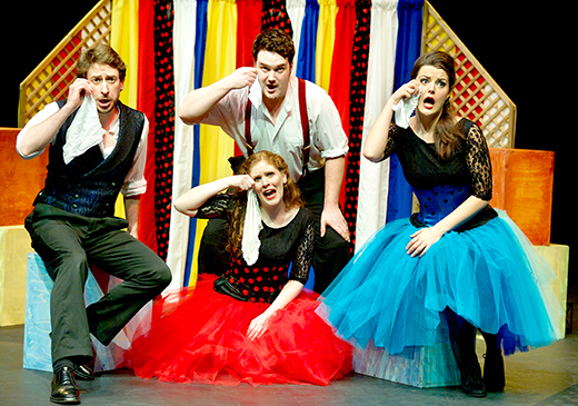 Scottish Opera's Opera Highlights performers tenor Paul Curievici, baritone Andrew McTaggart, soprano Sarah Power and mezzo-soprano Máire Flavin Scottish Opera's Opera Highlights performers tenor Paul Curievici, baritone Andrew McTaggart, soprano Sarah Power and mezzo-soprano Máire Flavin